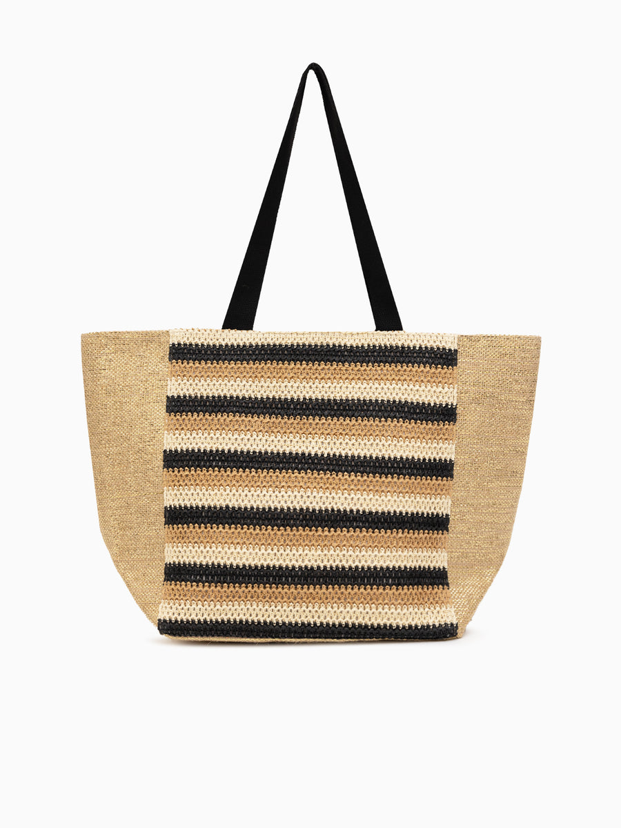 Malibu Beach Tote Black Multi Black Multi