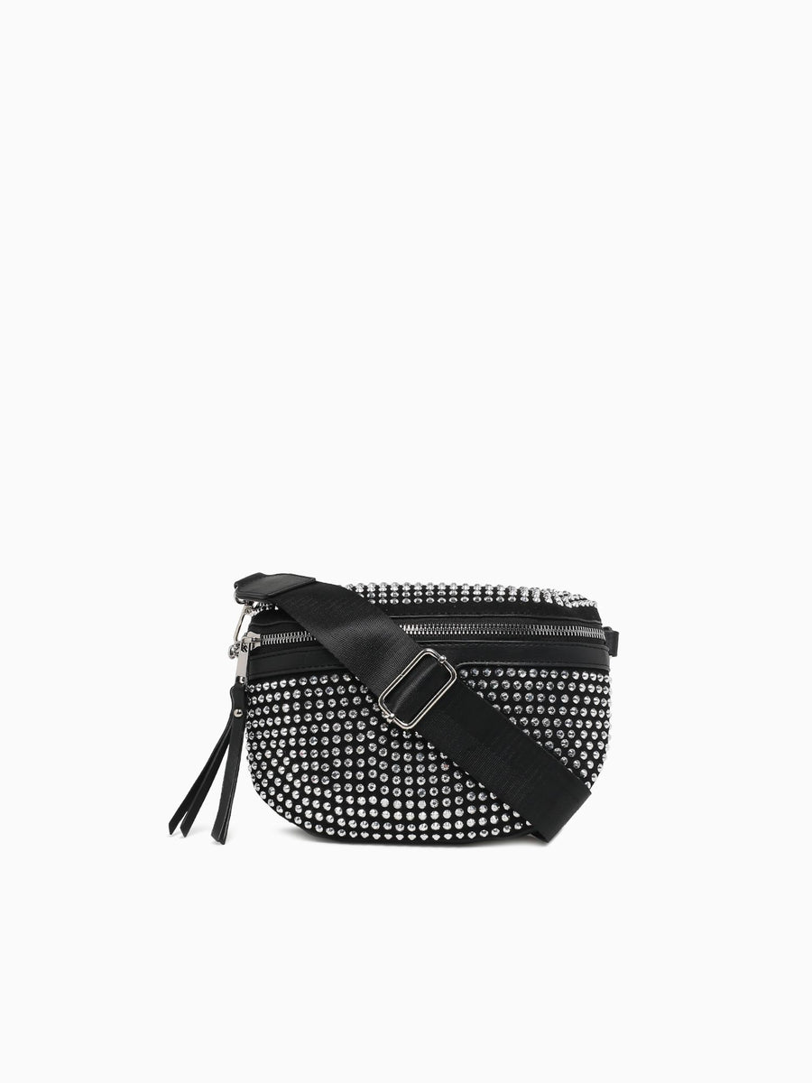 Glitz Crossbody Bk Sl Black