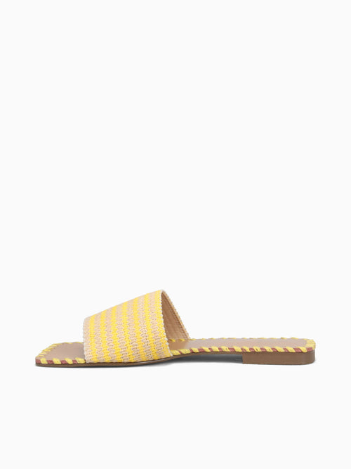 Bamba Yellow Raffia Yellow / 5 / M