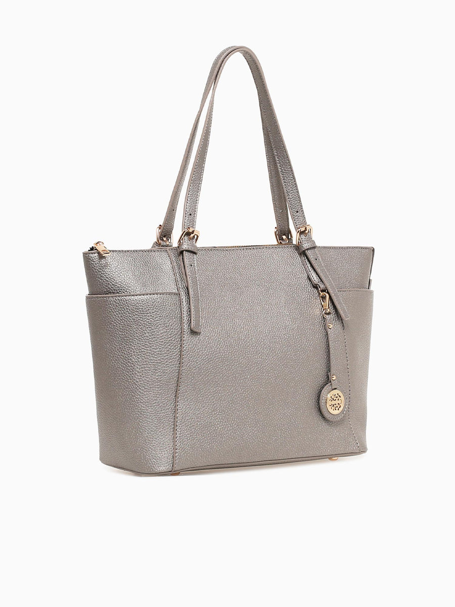 Signature Tote Gunmetal Pewter