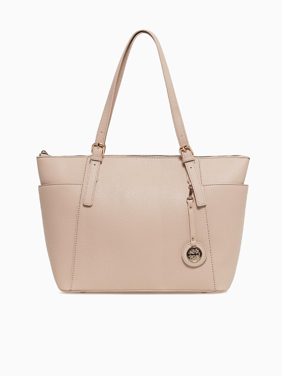 Signature Tote Beige Beige