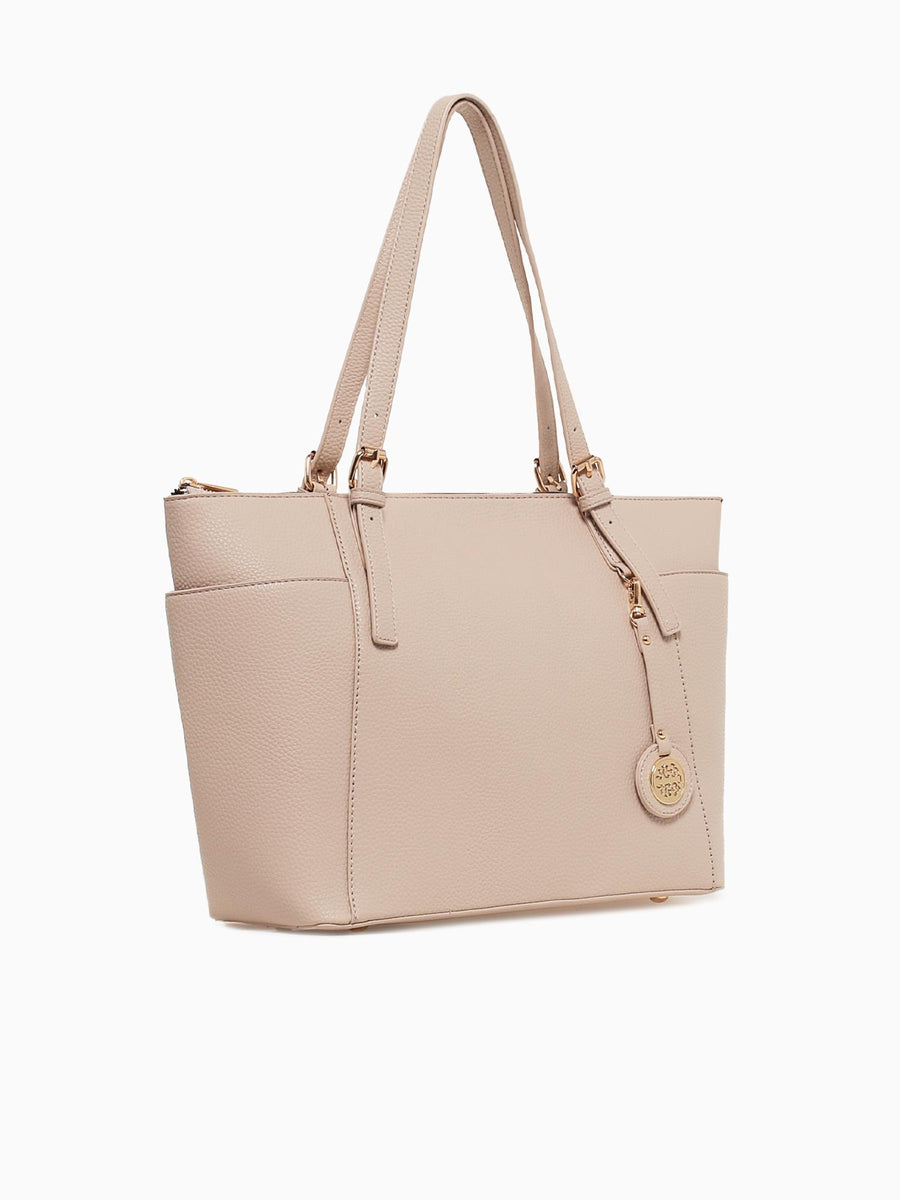 Signature Tote Beige Beige