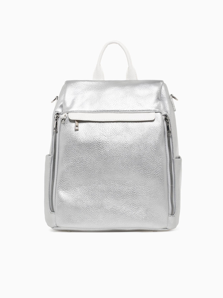 Raven Backpack Silver White Silver