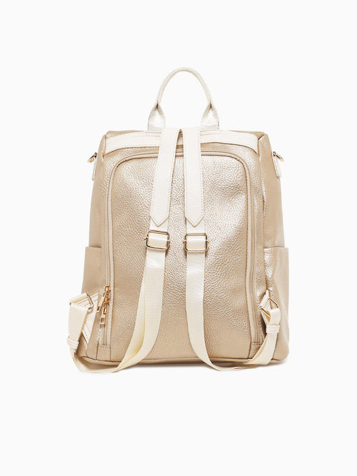 Raven Backpack Gold Beige Gold