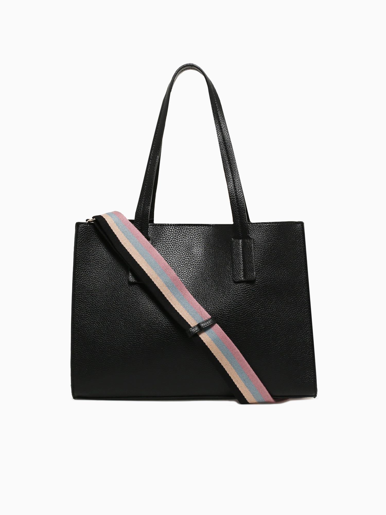 2 In One Tote Black Black