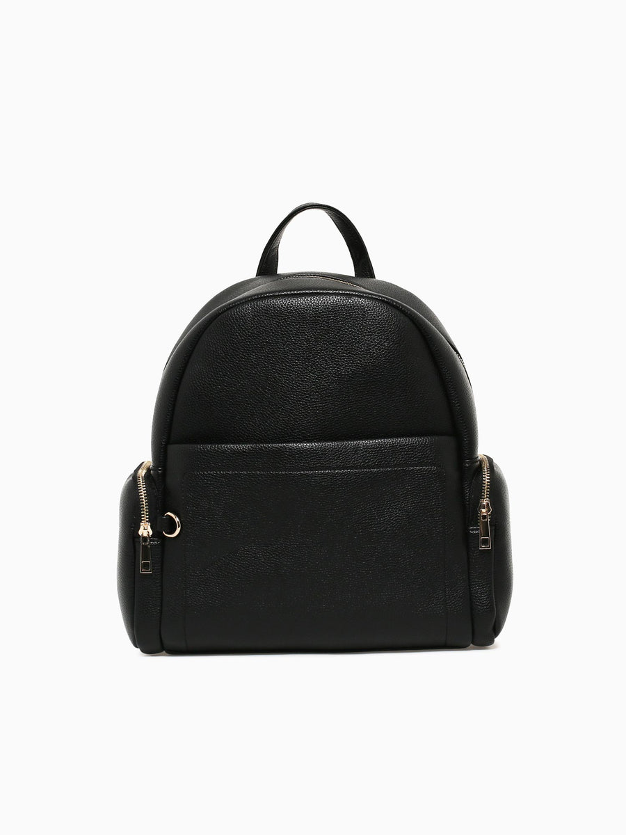 Charm Backpack Black Tan