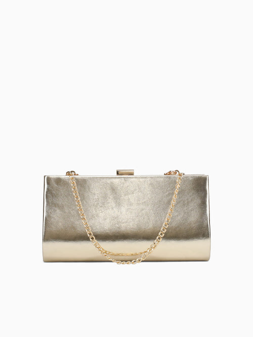 Kisslock Clutch Gold Gold