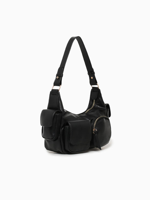 Lyra Shoulder Bag Black Black