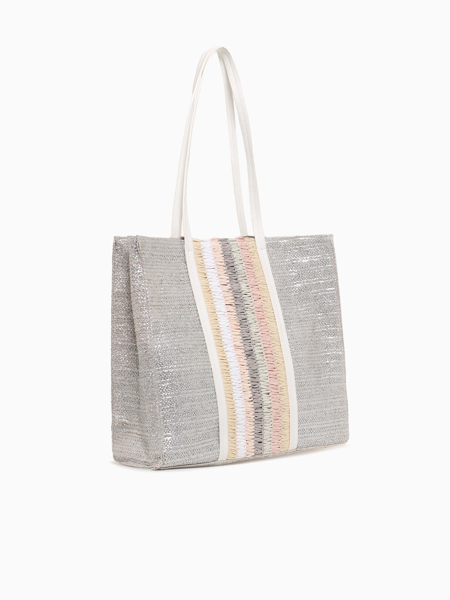 Tan Lines Tote Silver Silver