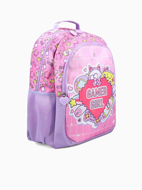 Gamer Girl Backpack Purple Purple