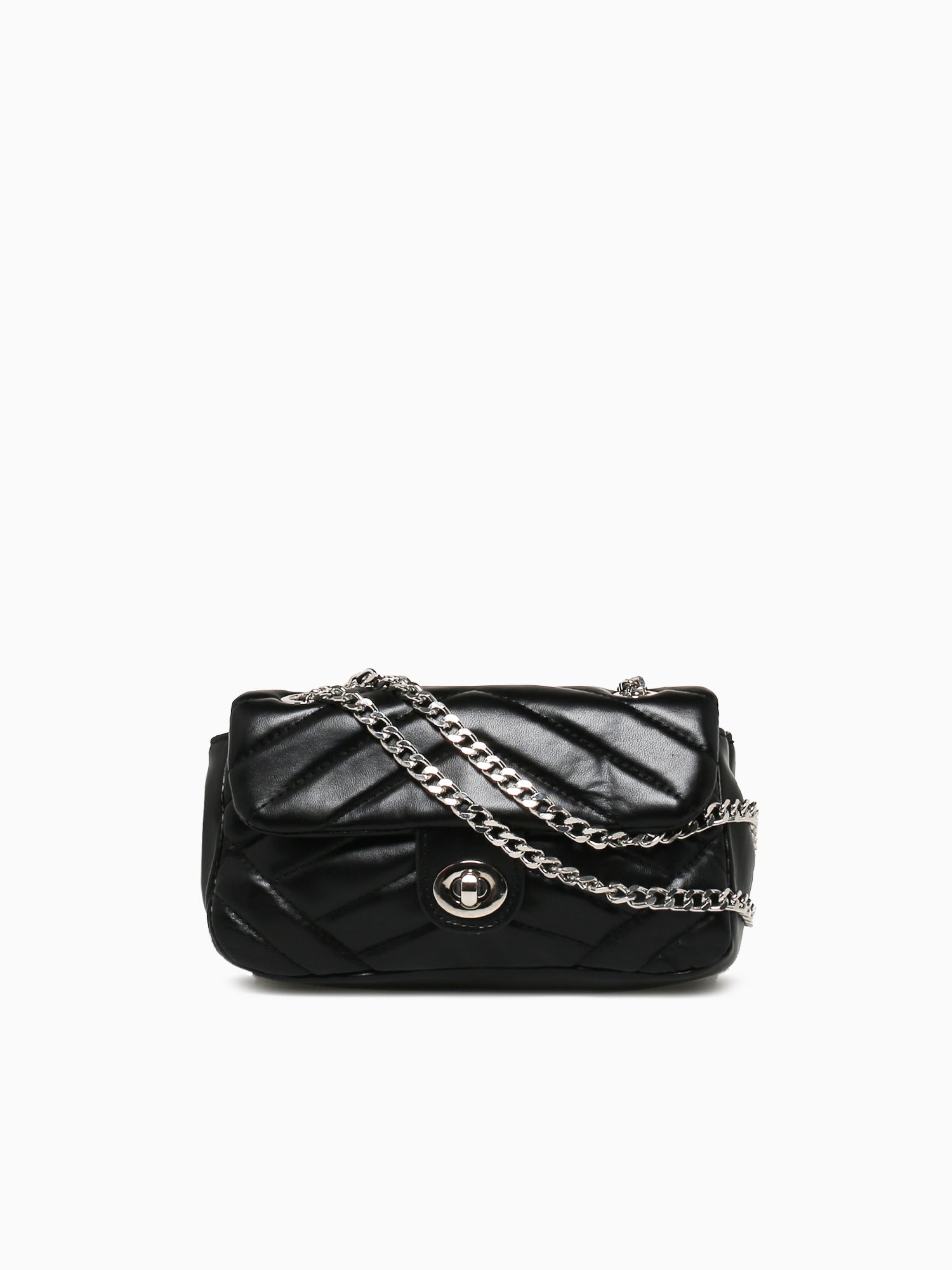 Chain Shoulder Bag Black Black