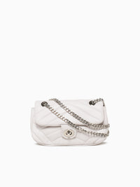 Chain Shoulder Bag White White