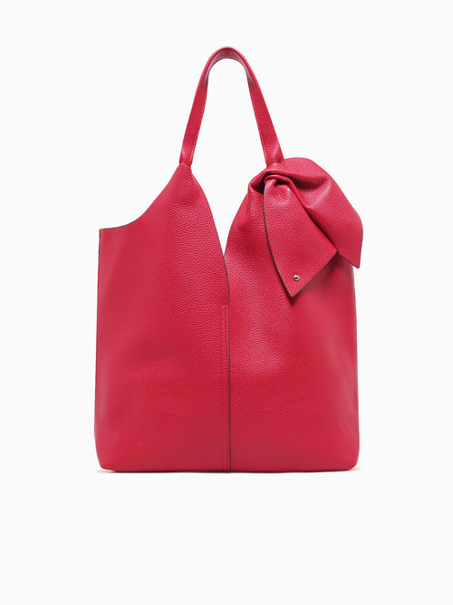 Bow Shoulder Bag Red Red