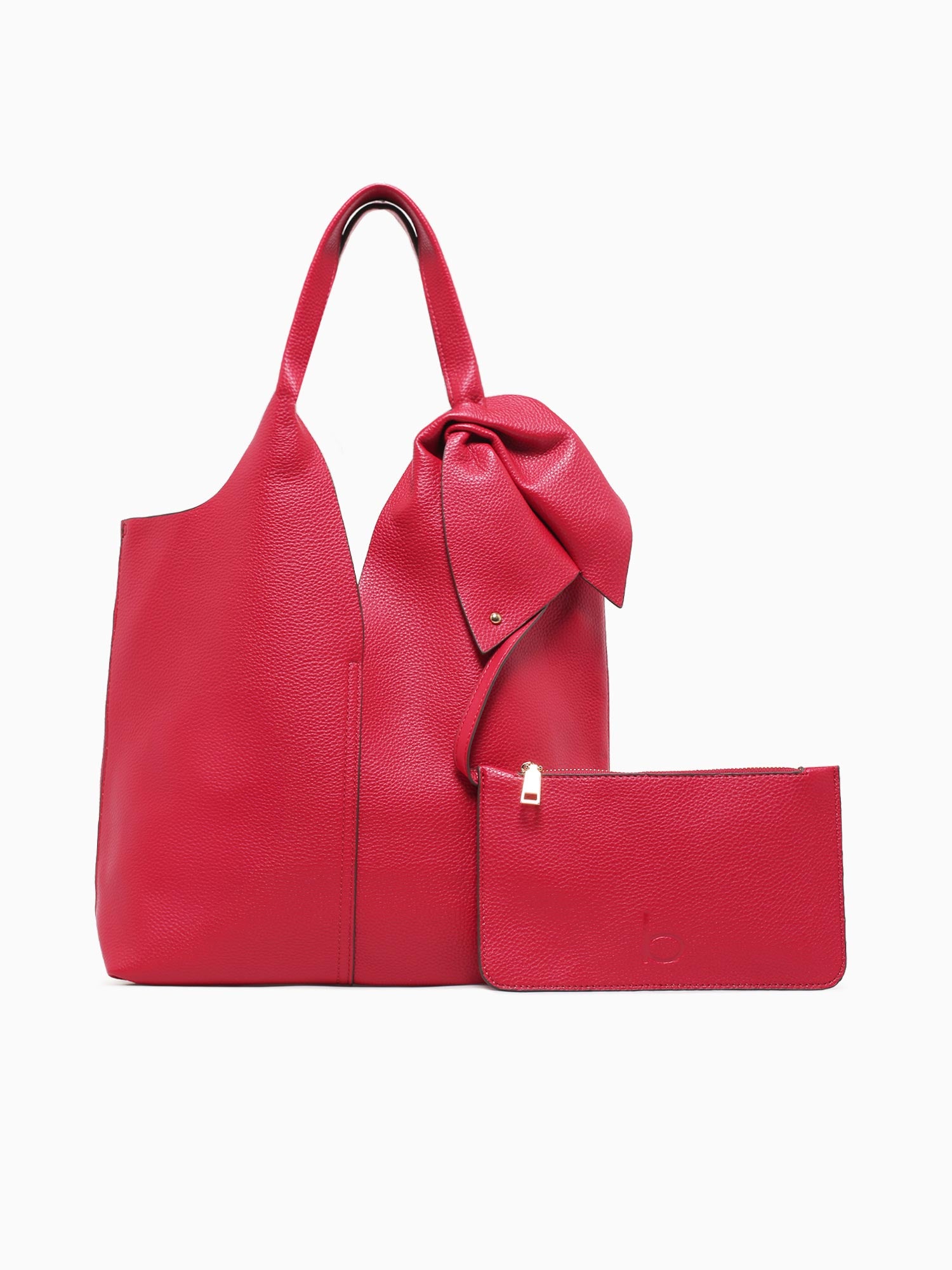 Bow Shoulder Bag Red Red