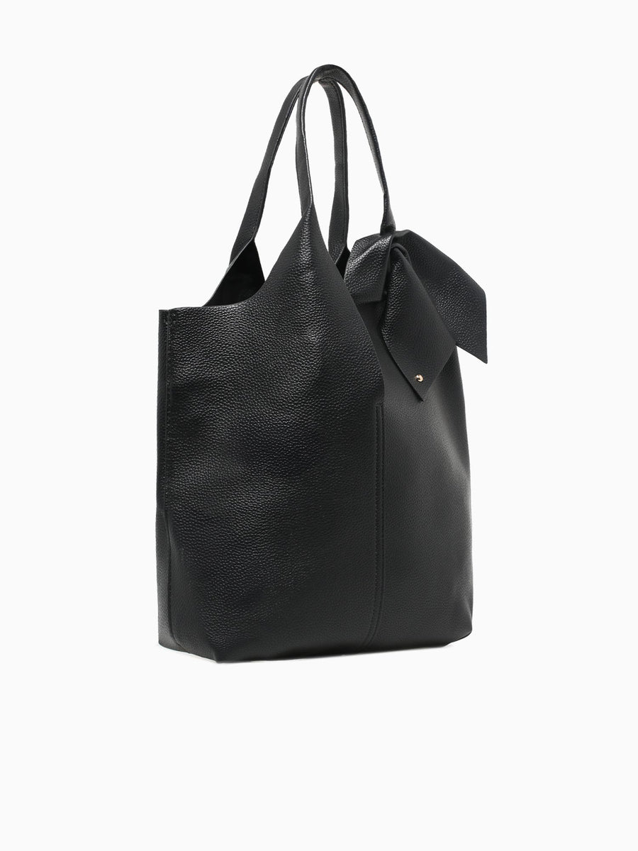 Bow Shoulder Bag Black Black