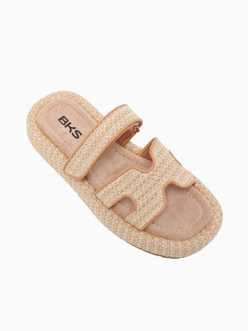 Gianna Beige Raffia Beige / 5 / M