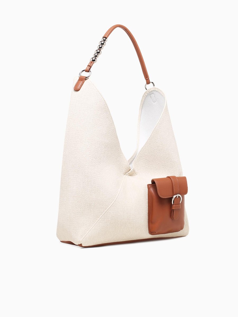 Cargo Shoulder Bag Beige Beige