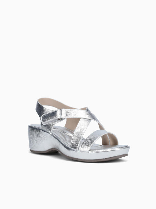 Bonnie Silver Metallic Grain Silver / 5 / M