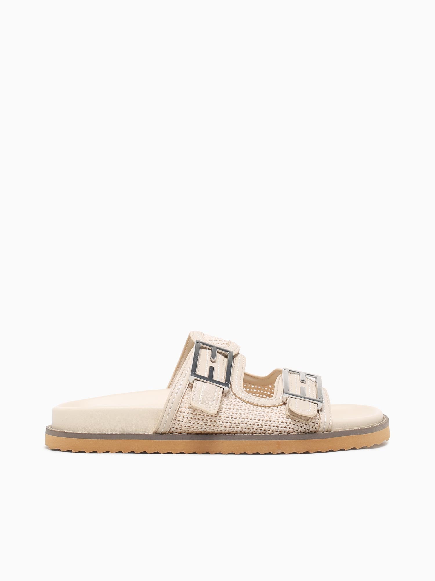 Venice Off White Smooth Raffia Off White / 5 / M