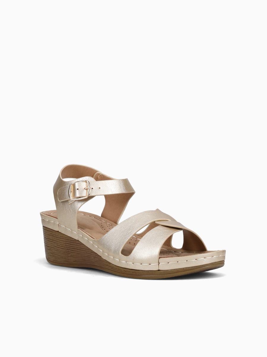 Jackie Gold Metallic Gold / 5 / M