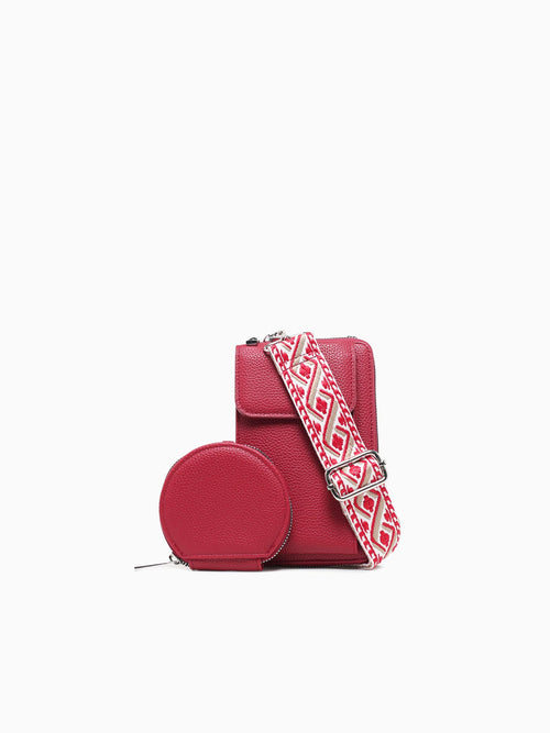 Rachel Wallet Crossbody Red Red