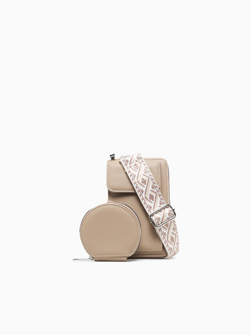 Rachel Wallet Crossbody Beige Beige