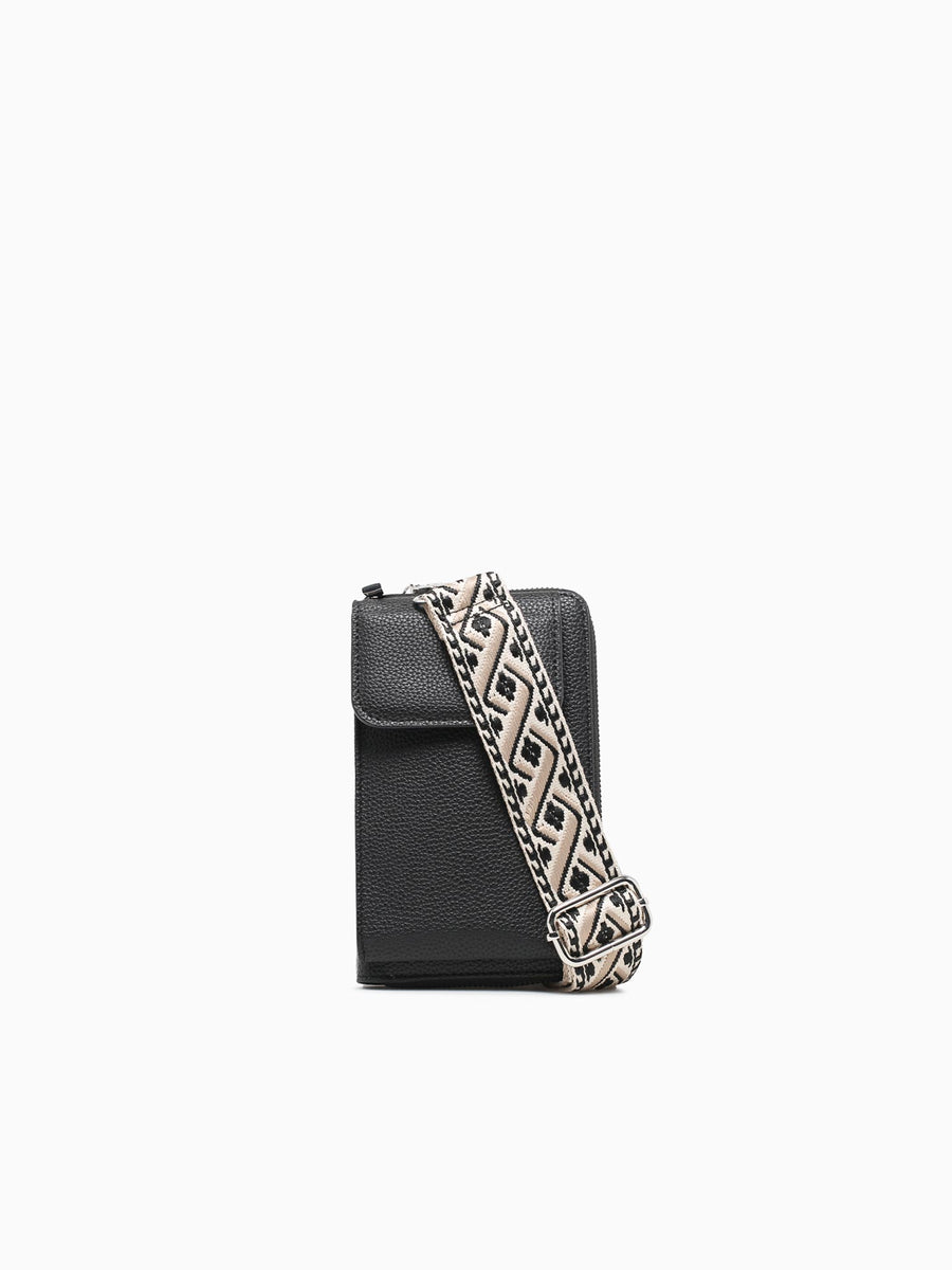 Rachel Wallet Crossbody Black Black