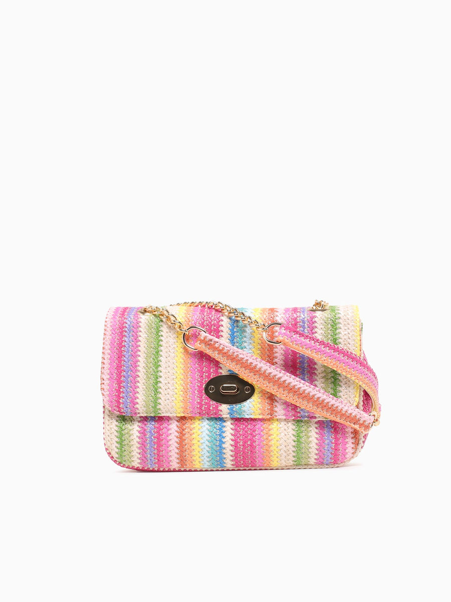 Tropical Crossbody Fuschia Multi Pink Multi