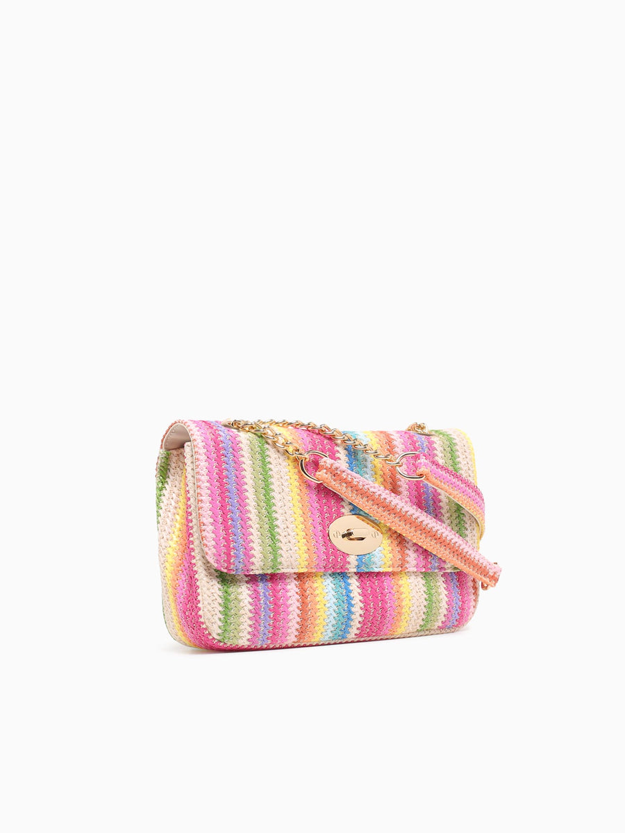 Tropical Crossbody Fuschia Multi Pink Multi