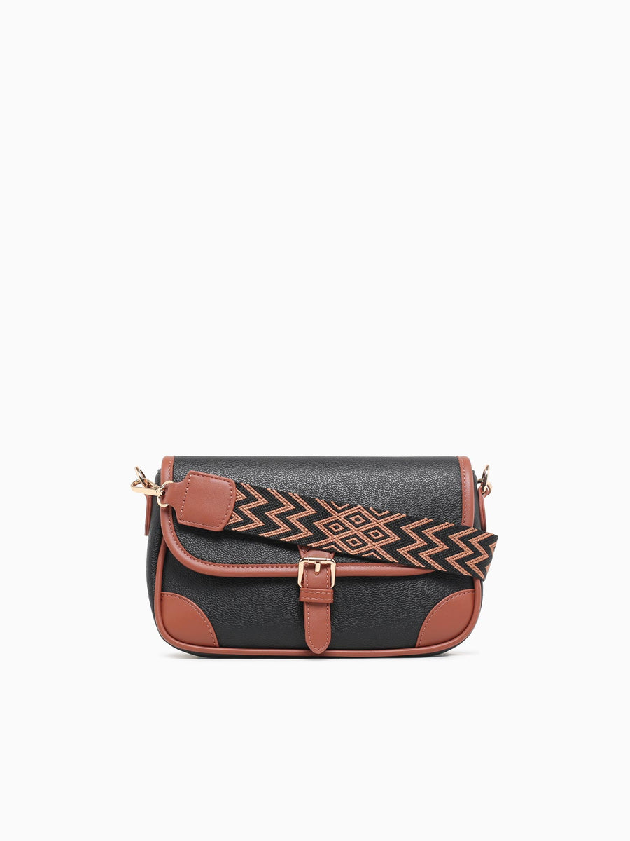 Buckle Crossbody Black Black