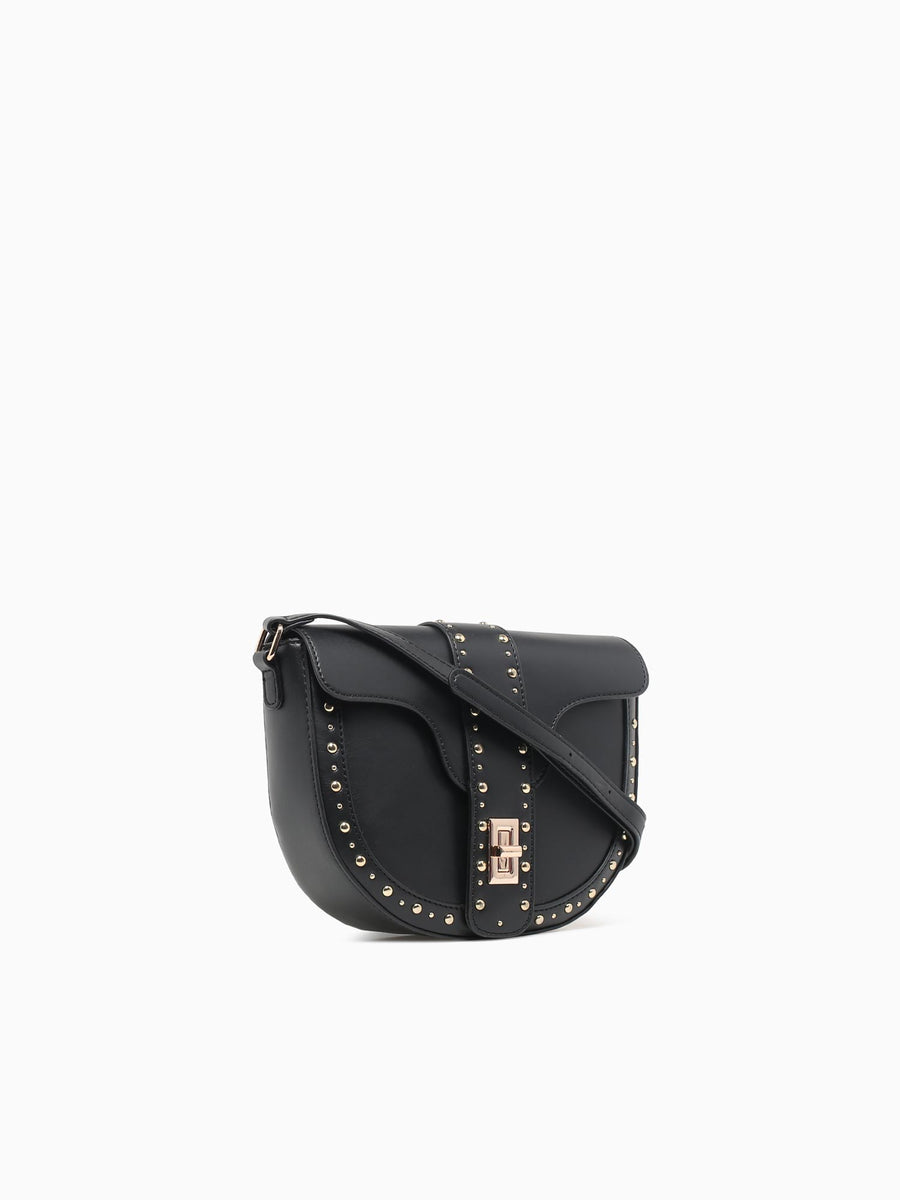 Stud Crossbody Black Black