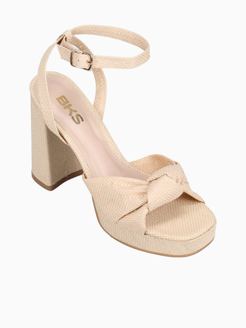 Camila Beige Raffia Beige / 5 / M