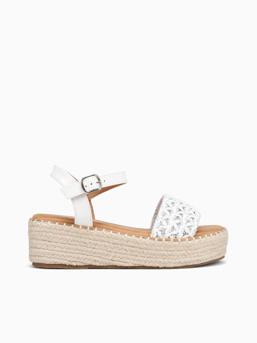 Poppy White Raffia White / 5 / M