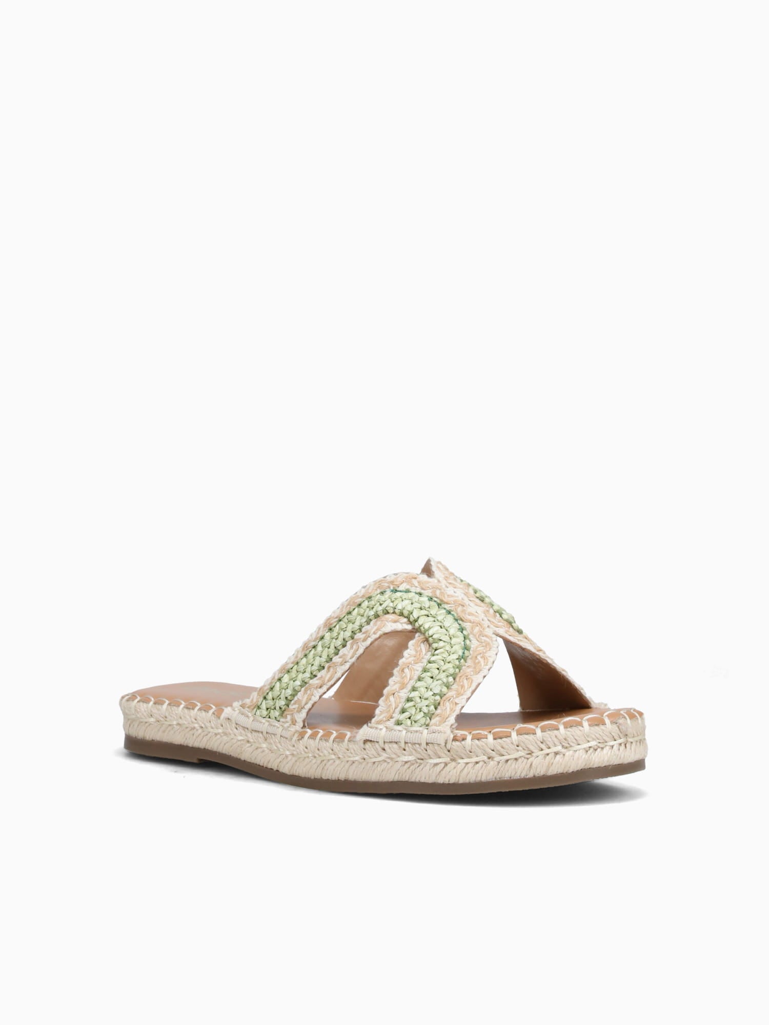 Penelope Green Raffia Green / 5 / M