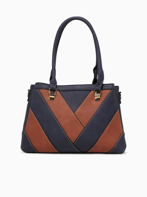 Alessia Shoulder Bag Navy Multi Navy