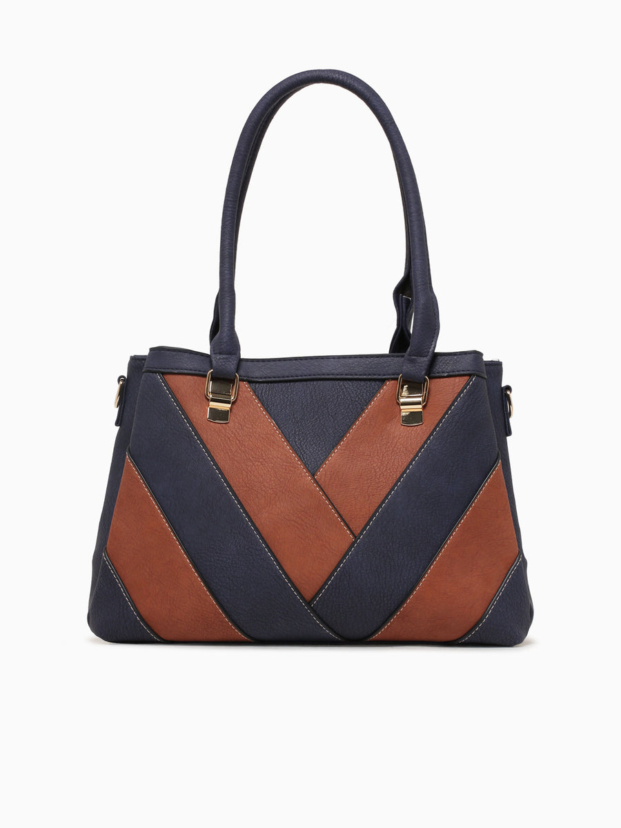 Alessia Shoulder Bag Navy Multi Navy
