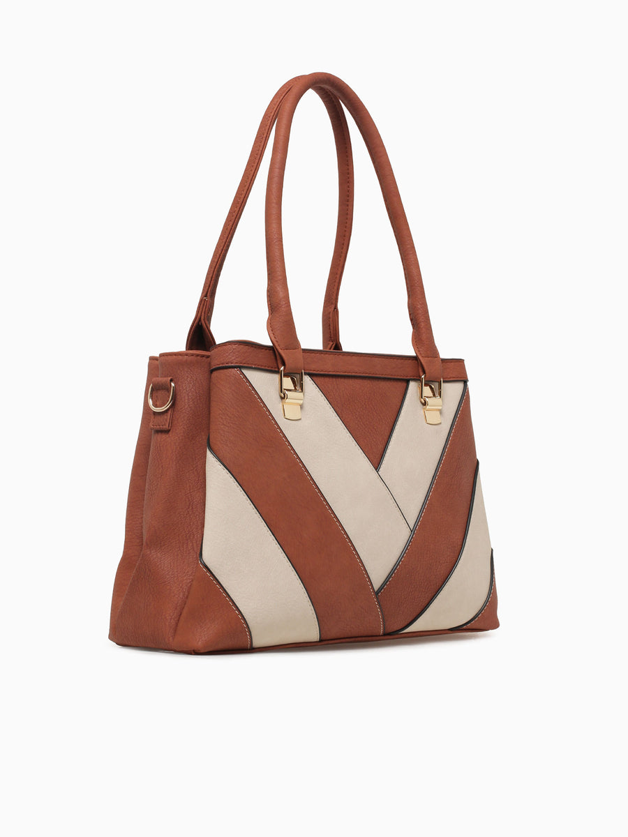 Alessia Shoulder Bag Tan Multi Tan