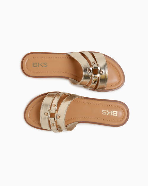 Emilia Gold Metallic Gold / 5 / M