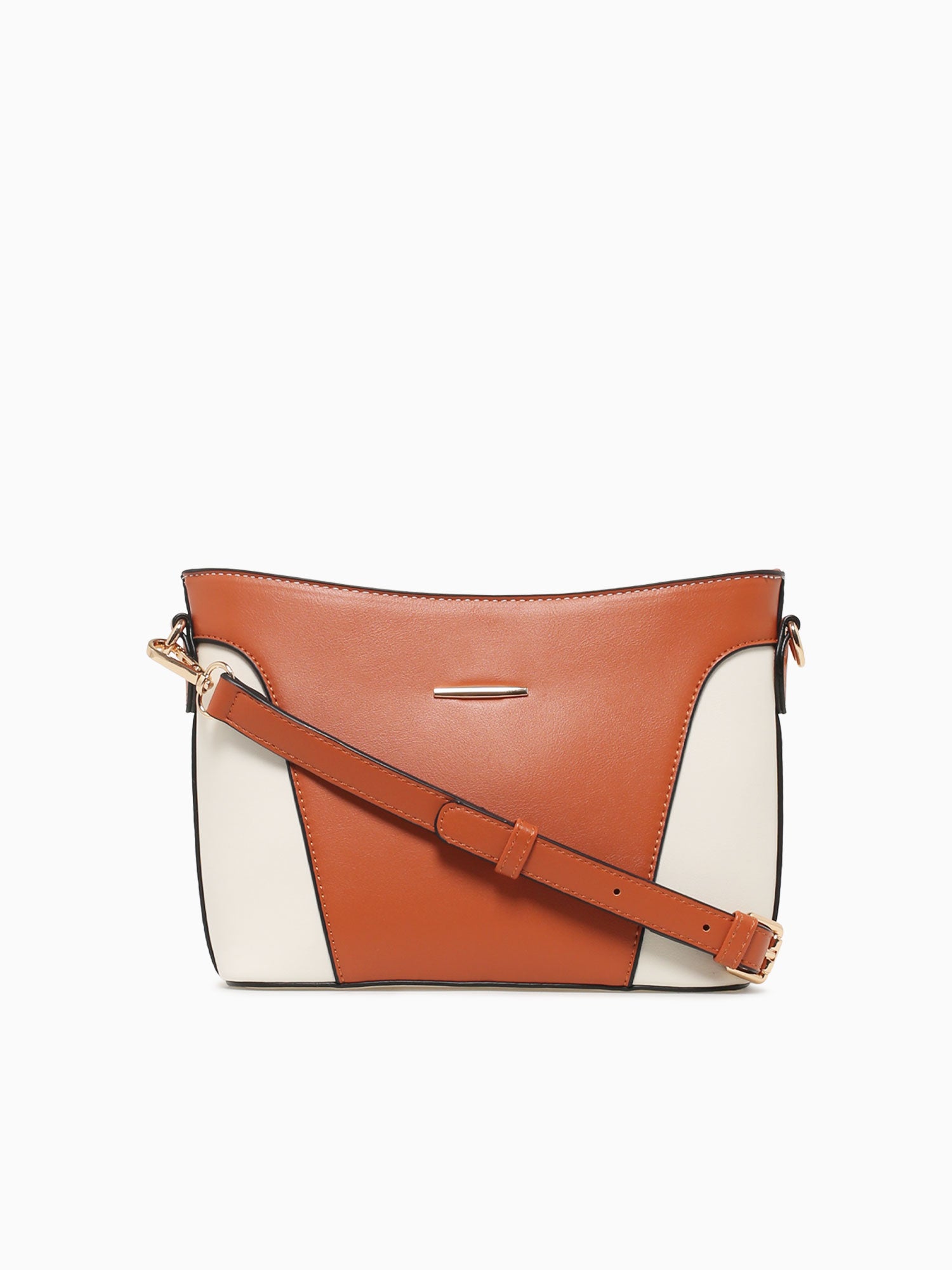 Faye Crossbody Tan Off white Tan