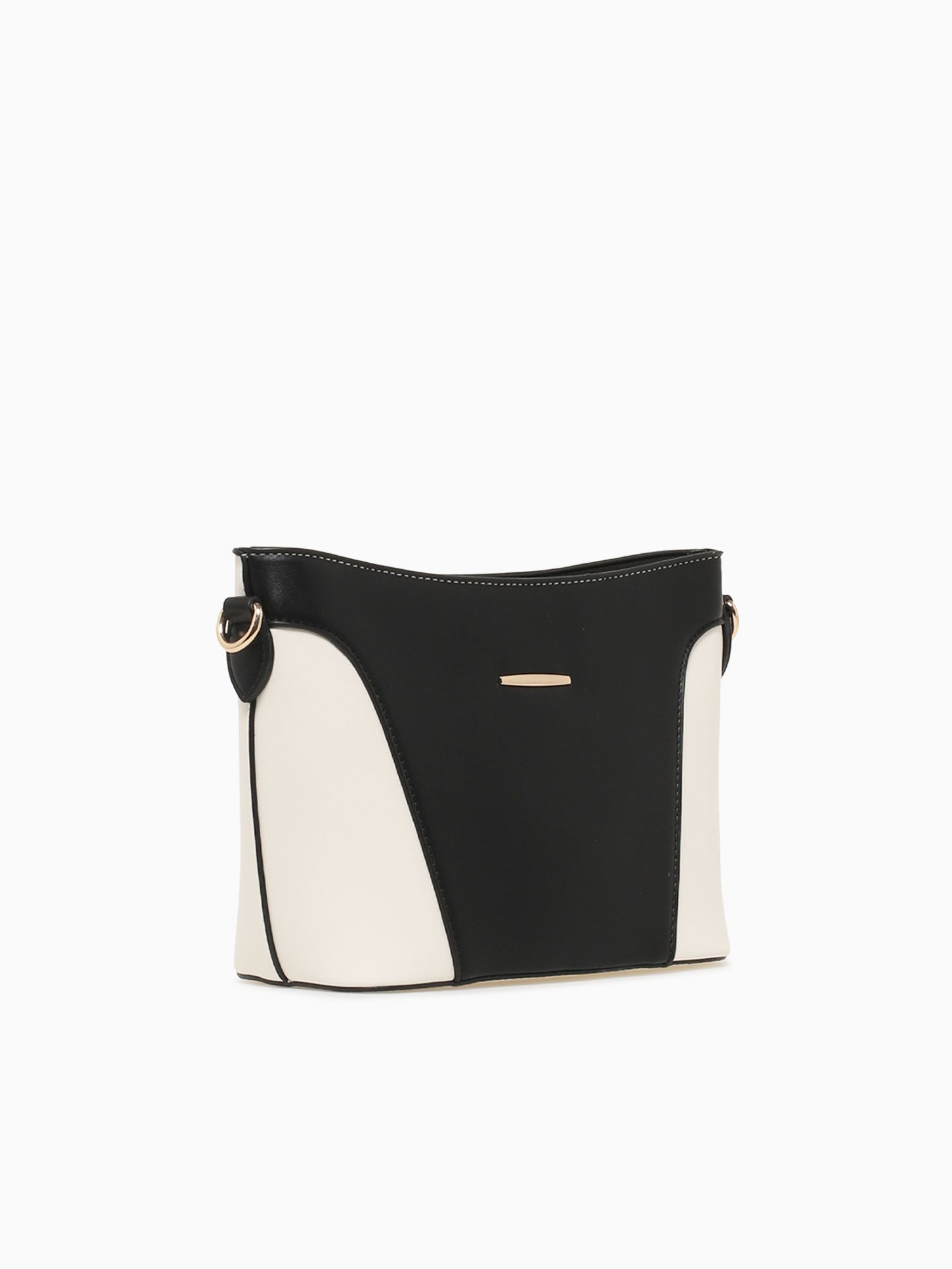 Faye Crossbody Black Off white Black