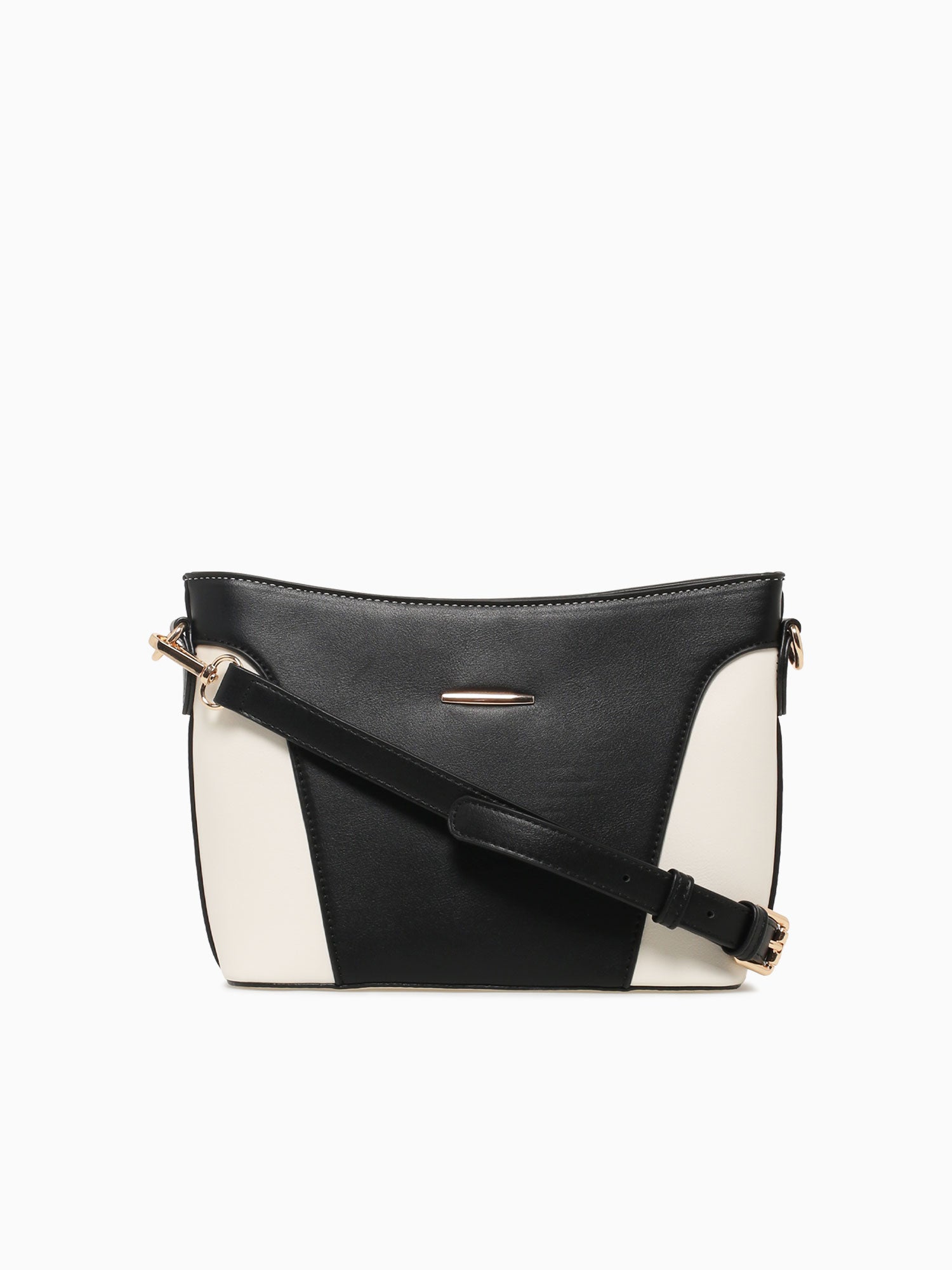 Faye Crossbody Black Off white Black
