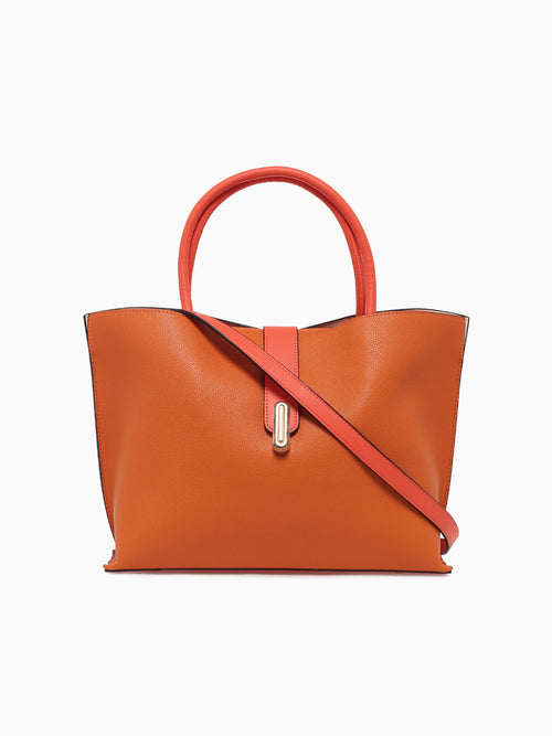 Fallon Top Handle Orange Orange
