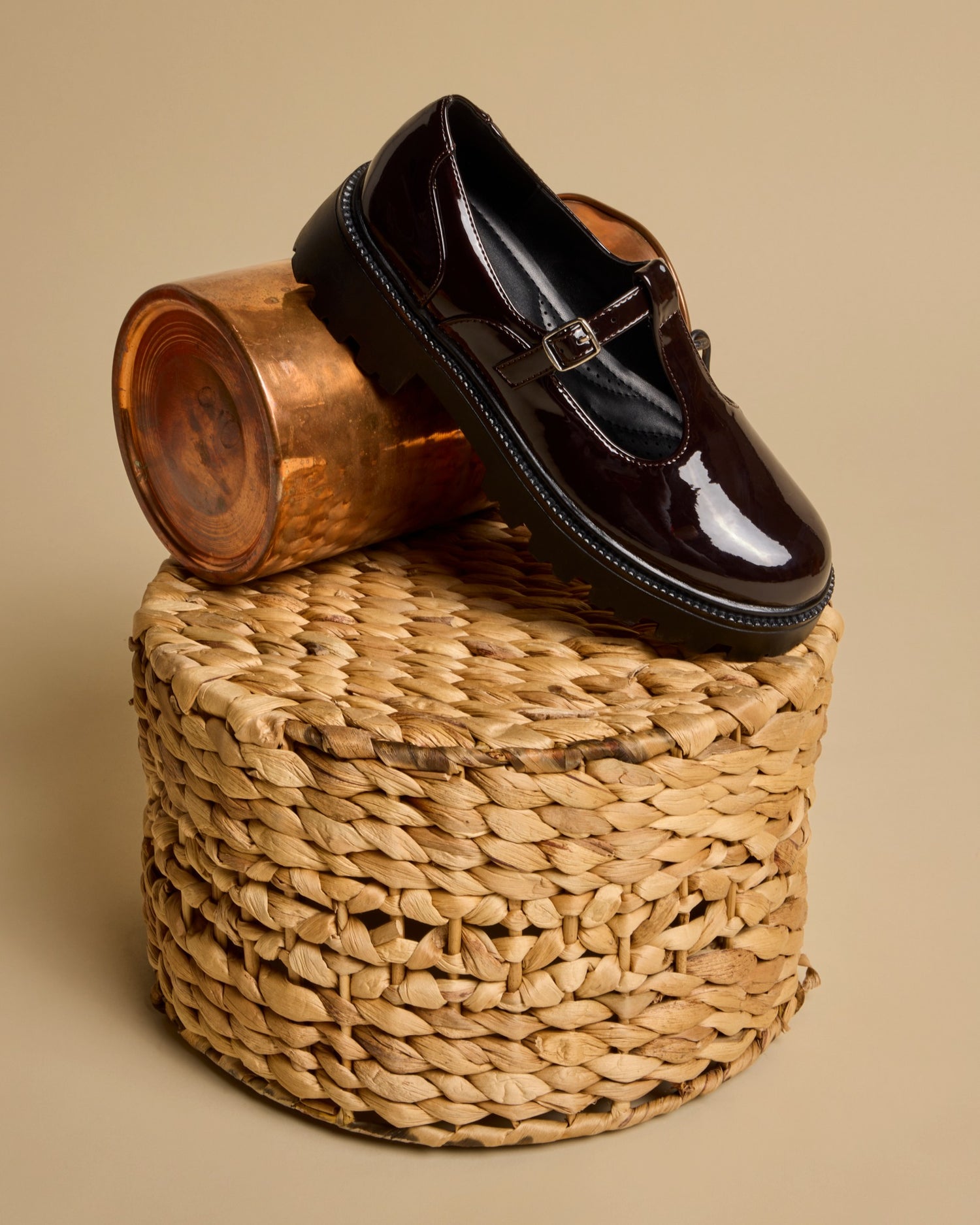 Joyce Dark Brown Patent