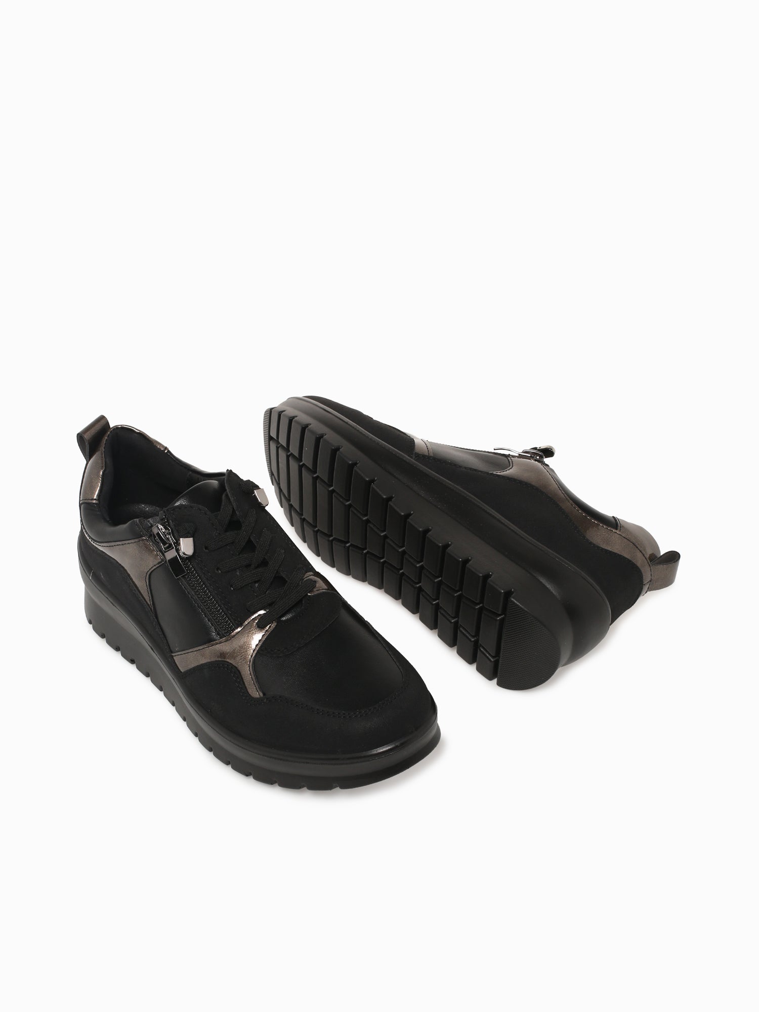 Dana Black Pewter Smooth Metallic Black / 5 / M