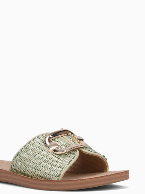 Lillith Green Raffia Green / 5 / M