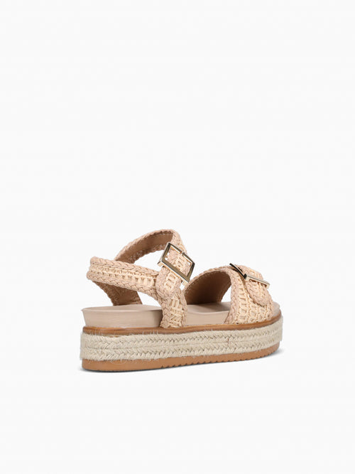 Lenny Beige Raffia Beige / 5 / M