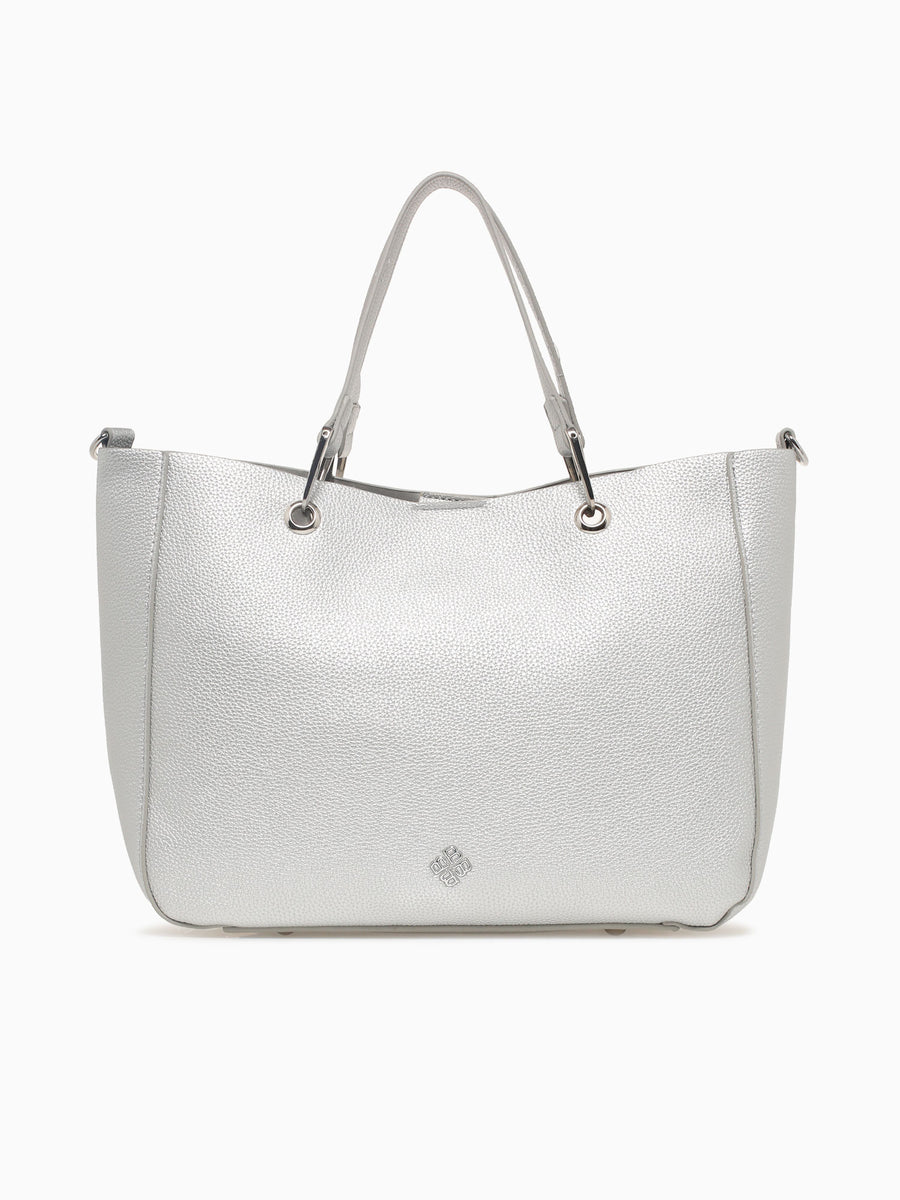 Emilia Top Handle Silver Silver