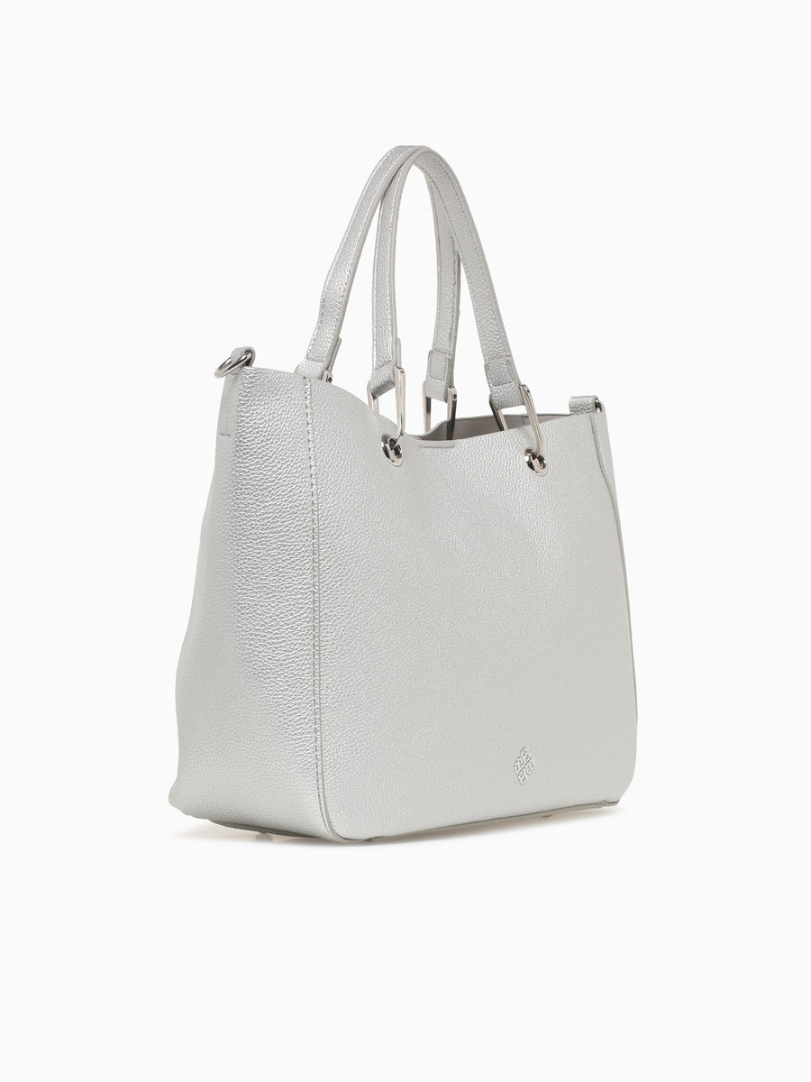 Emilia Top Handle Silver Silver