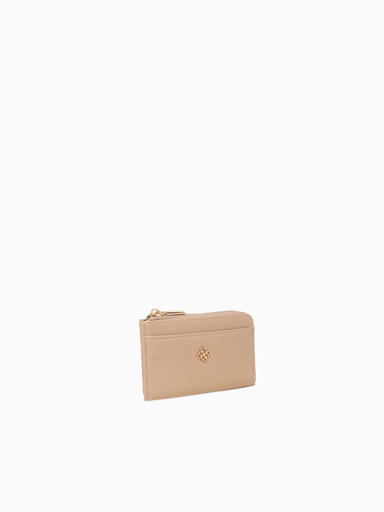 Signature Card Case Taupe Taupe