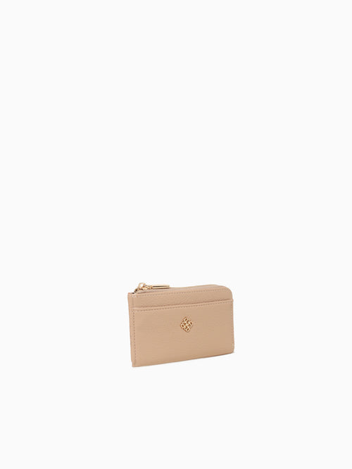 Signature Card Case Taupe Taupe